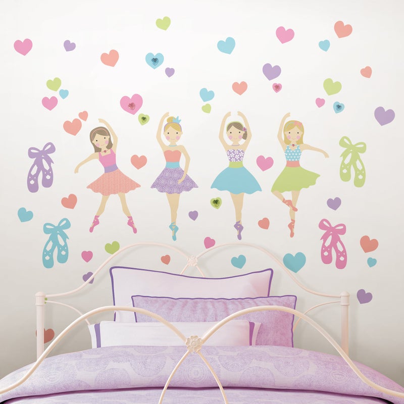 WallPops WPK2575 Prima Ballerina Wall Art Kit, Multicolor - Image 2
